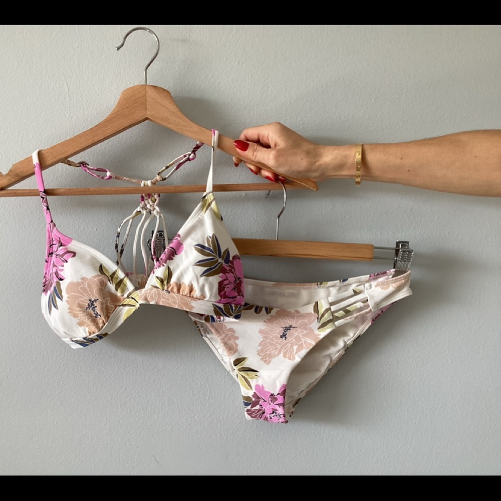 Flower swimsuit bikini and bottem
